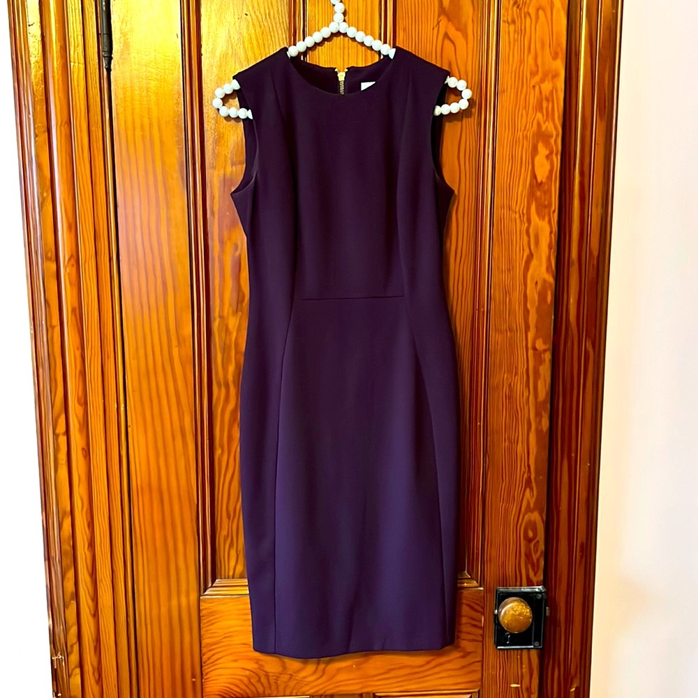 Gorgeous burgundy Calvin Klein shift dress